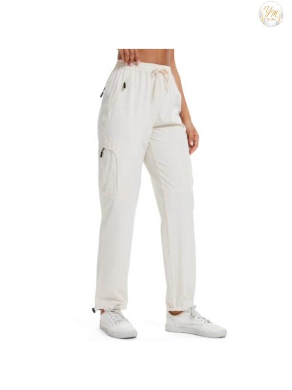 Women's Hiking Cargo Pants, UPF 50 Quick Dry with Zipper Pockets